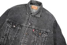 画像3: 80s Used Levi's 70507-4858 Denim Jacket Black made in USA (3)