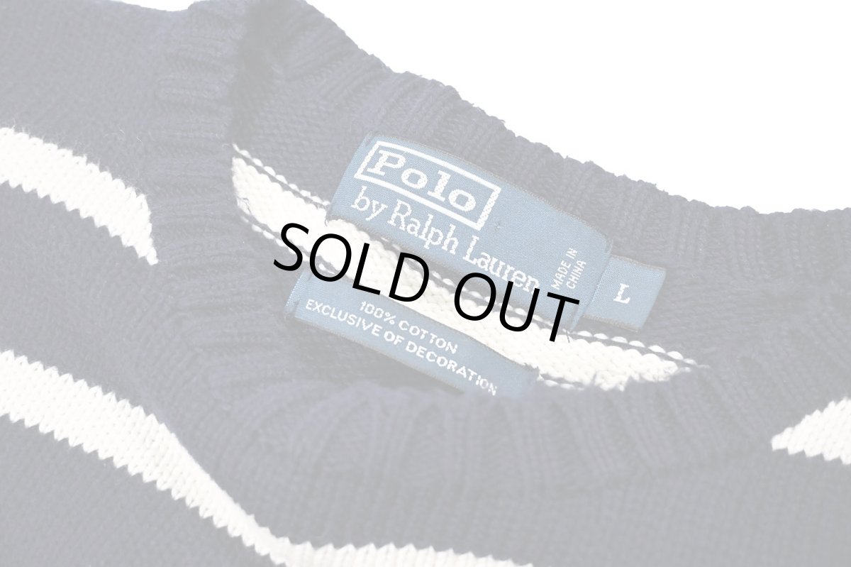 画像4: Used Polo Ralph Lauren Cotton Knit Sweater ラルフローレン (4)