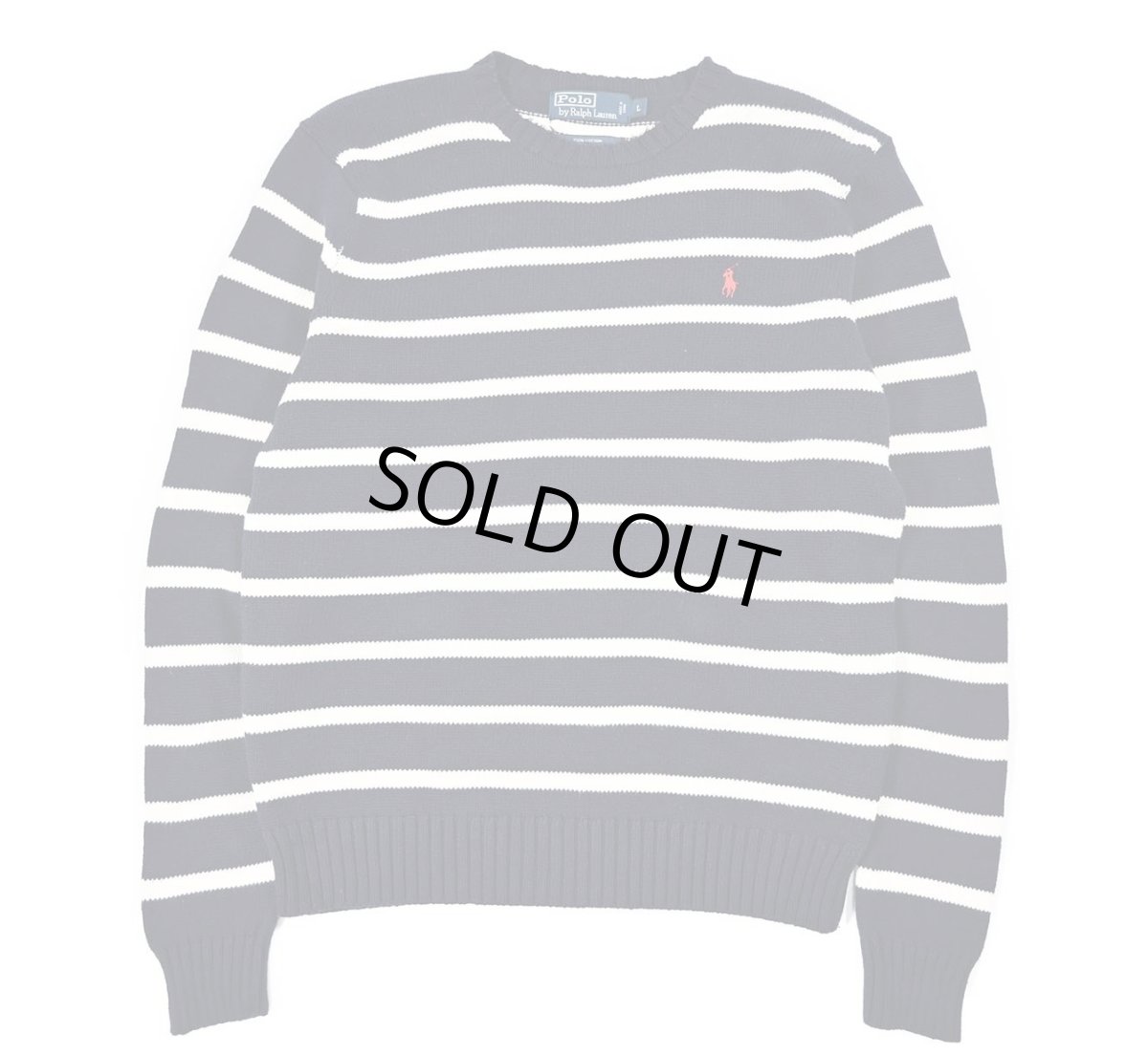 画像1: Used Polo Ralph Lauren Cotton Knit Sweater ラルフローレン (1)
