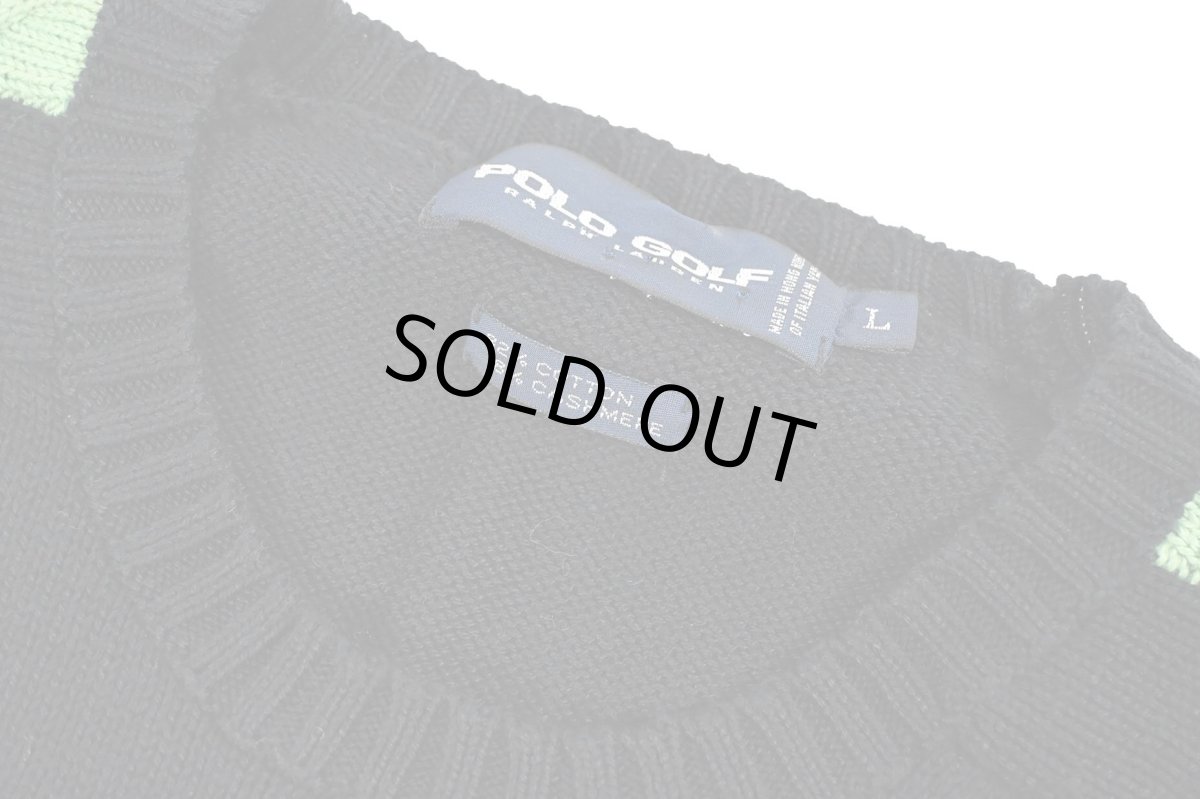 画像4: Used Polo Golf Cotton/Cashmere Knit Sweater ラルフローレン (4)