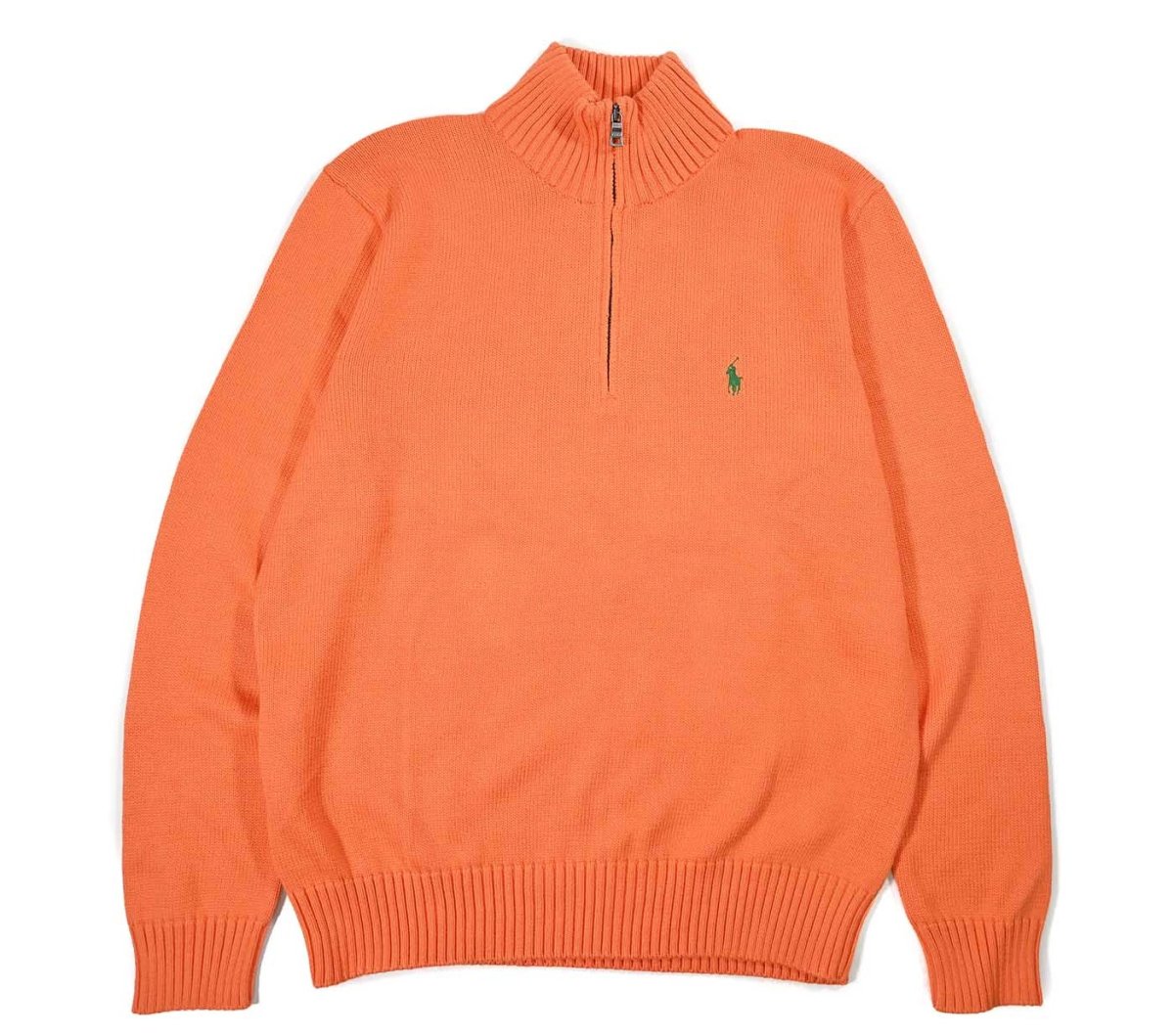 画像1: Deadstock Polo Ralph Lauren Quarter Zip Knit Sweater ラルフローレン (1)