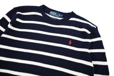 画像2: Used Polo Ralph Lauren Cotton Knit Sweater ラルフローレン (2)