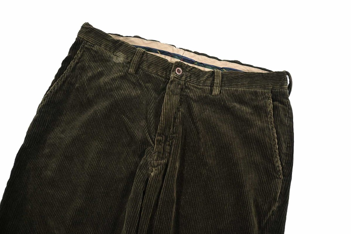 画像2: Used Polo Ralph Lauren Corduroy Pants Olive (2)