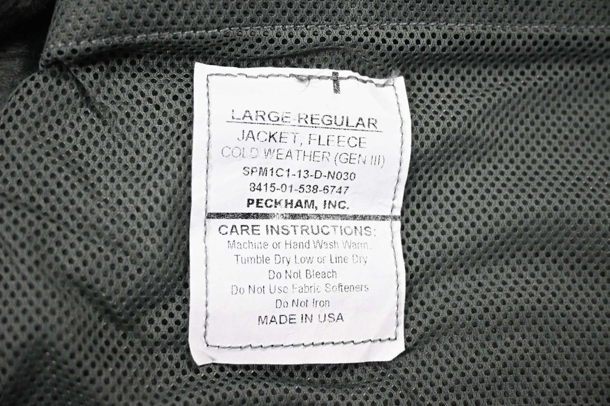 画像4: Deadstock ECWCS Gen3 Fleece Jacket Foliage Green (4)