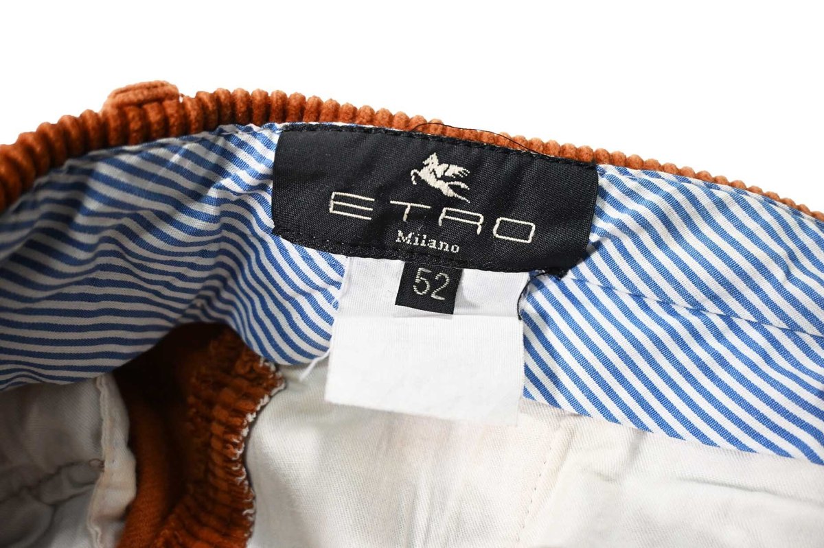 画像6: Used ETRO Corduroy Pants Orange (6)