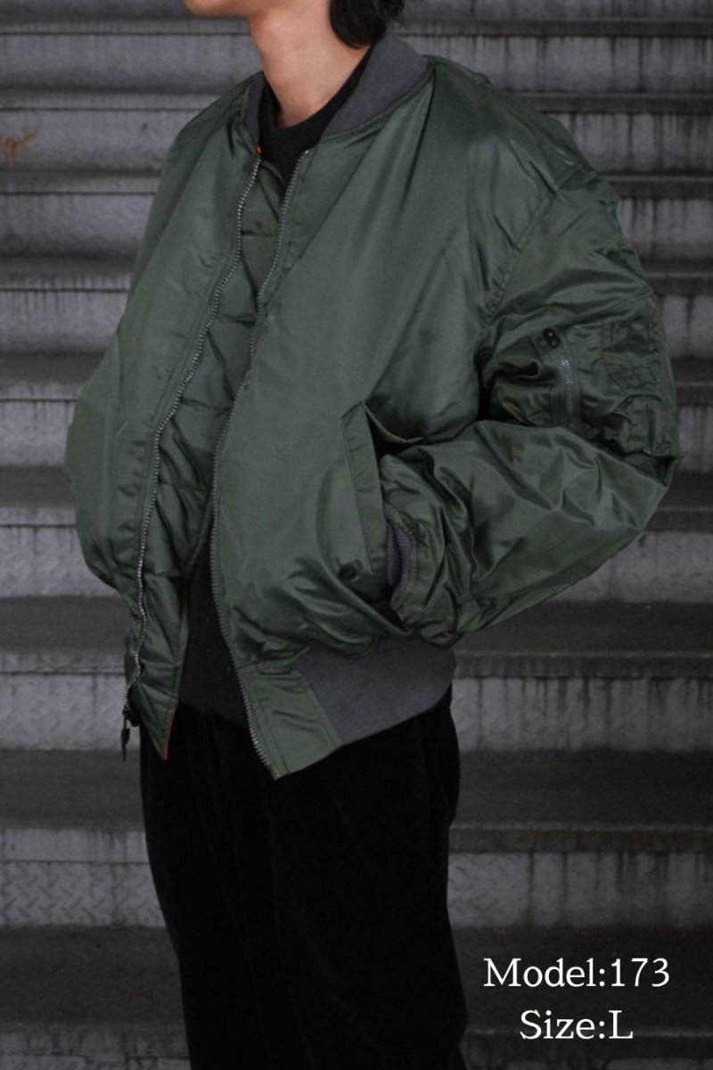 画像6: Deadstock GREENBRIER MA-1 Flight Jacket Olive made in USA (6)