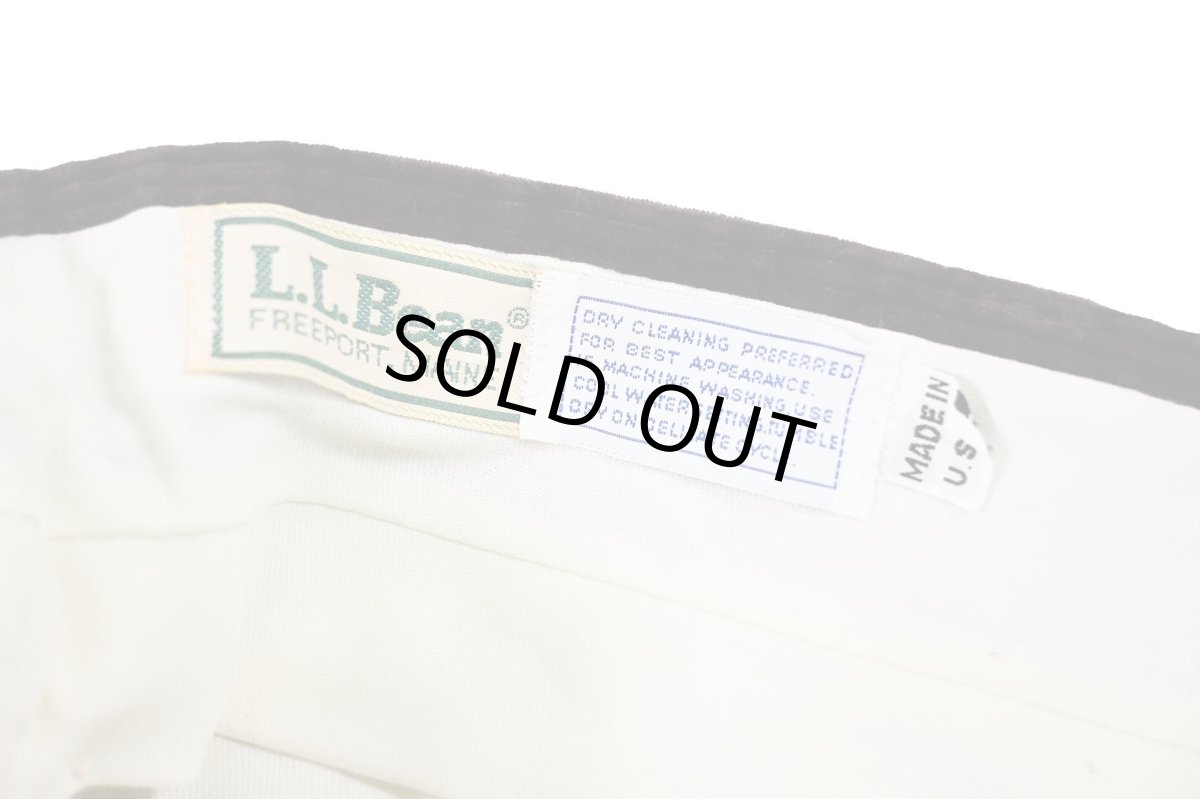 画像6: Deadstock L.L.Bean Corduroy Pants Brown made in USA (6)