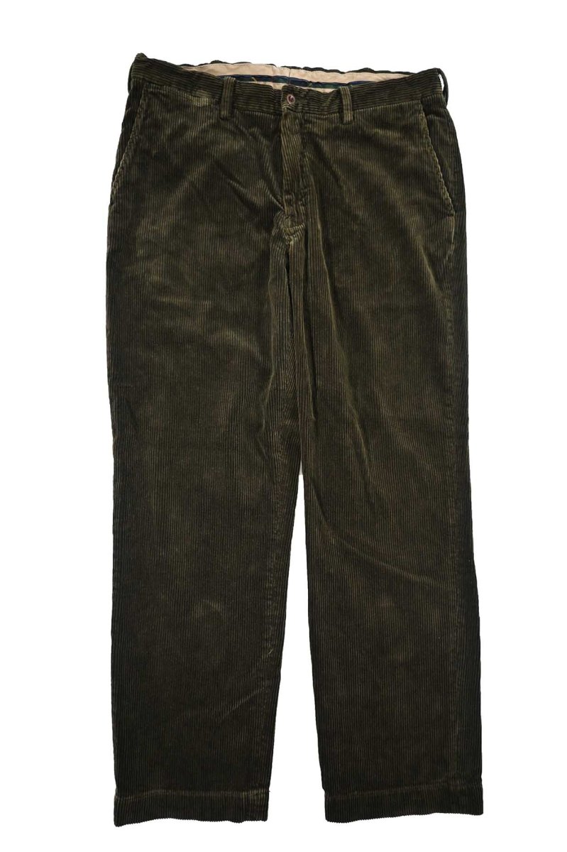 画像1: Used Polo Ralph Lauren Corduroy Pants Olive (1)