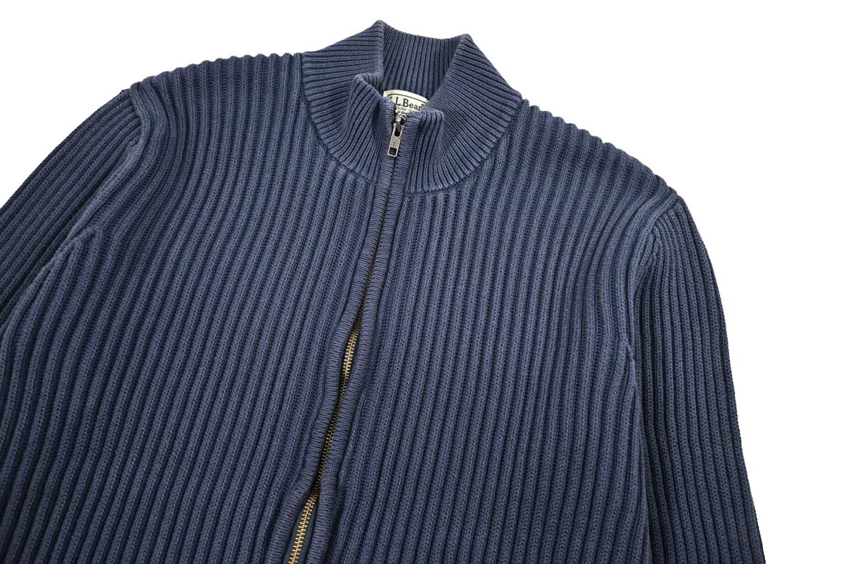 画像2: Used L.L.Bean Full Zip Cotton Knit (2)