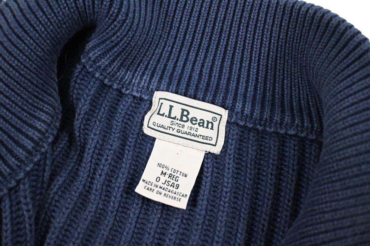 画像4: Used L.L.Bean Full Zip Cotton Knit (4)