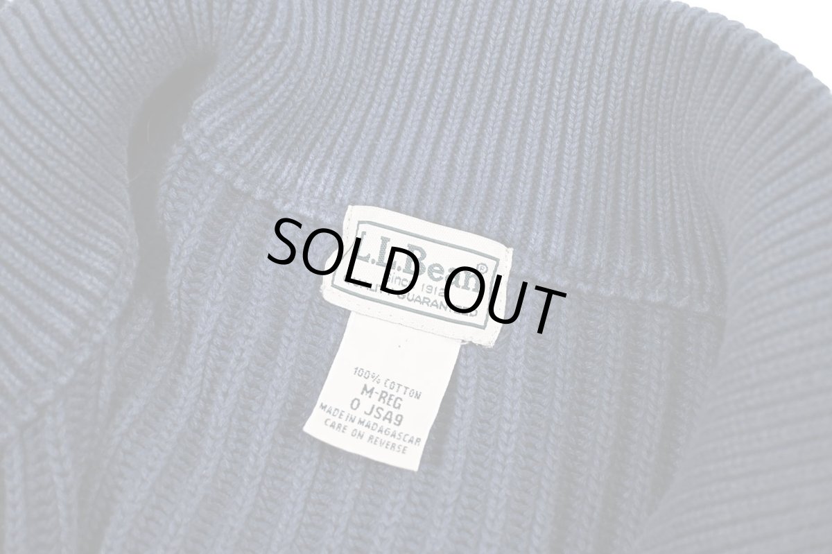 画像4: Used L.L.Bean Full Zip Cotton Knit (4)
