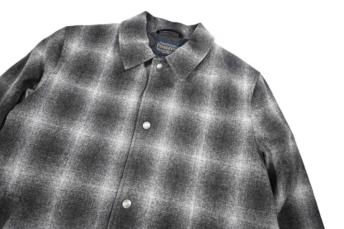 画像2: Pendleton Quilted Coaches Jacket Oxford Mix Ombre ペンドルトン (2)
