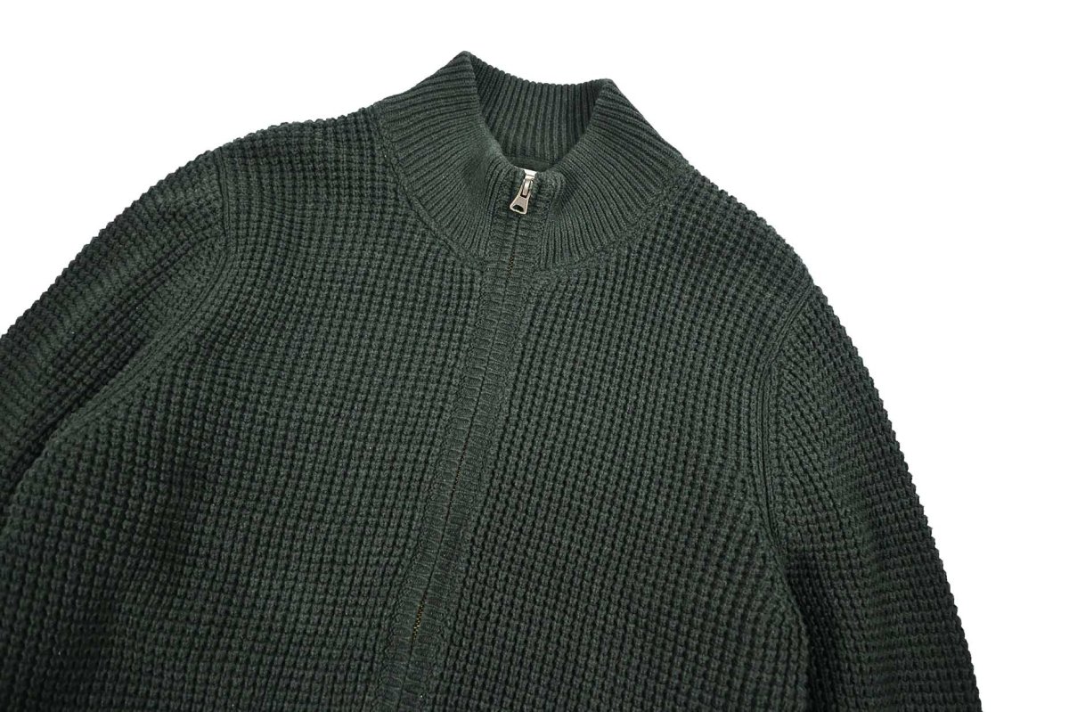 画像2: Used L.L.Bean Fleece Lined Full Zip Cotton Knit (2)