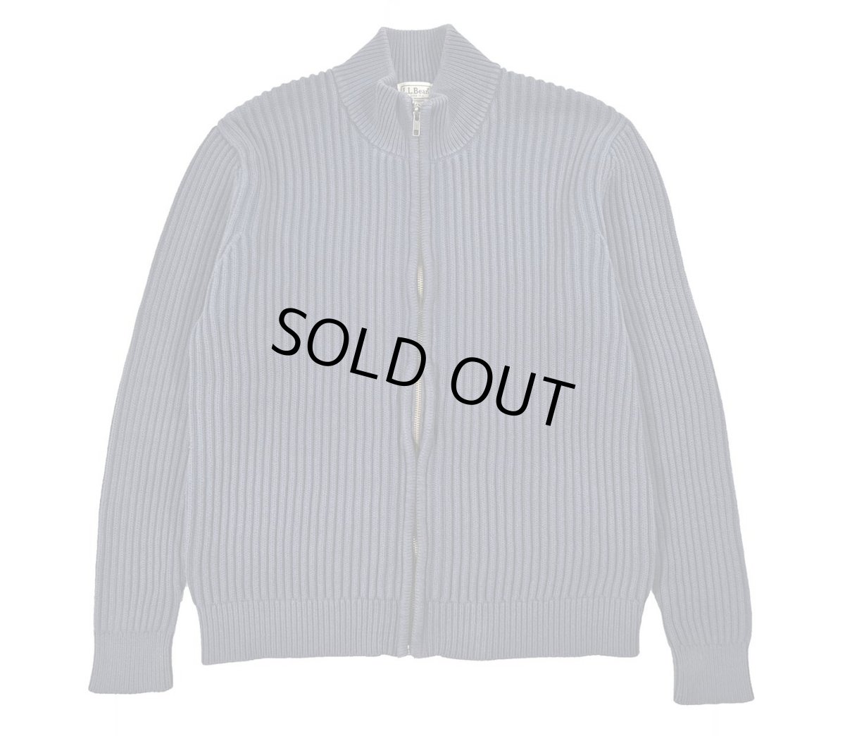 画像1: Used L.L.Bean Full Zip Cotton Knit (1)