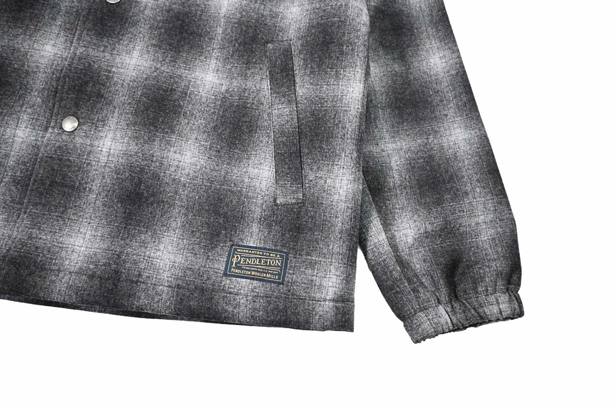 画像3: Pendleton Quilted Coaches Jacket Oxford Mix Ombre ペンドルトン (3)