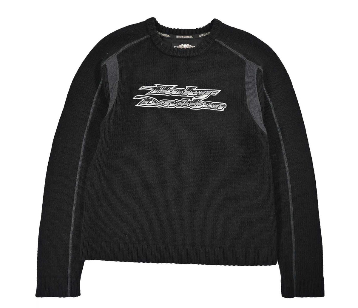 画像1: Used Harley-Davidson Wool Knit Sweater (1)