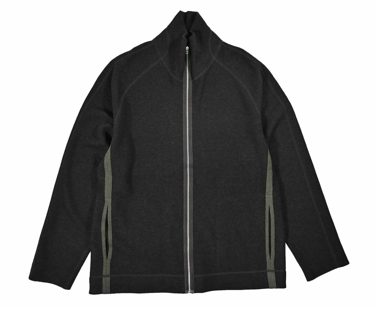 画像1: Used Ryan Roberts Full Zip Wool Knit made in USA (1)