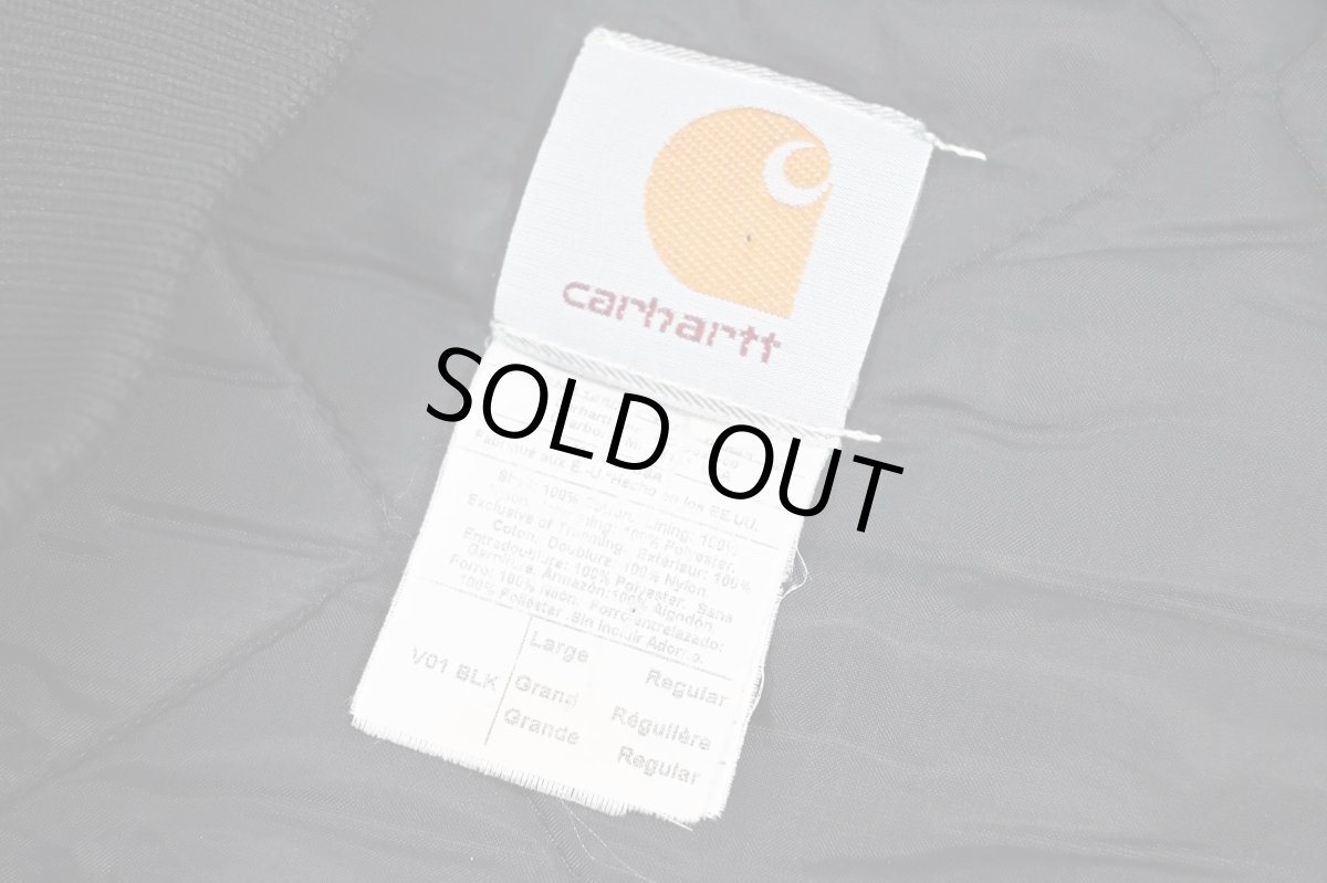 画像6: Used Carhartt Quilt Lined Duck Vest Black made in USA (6)