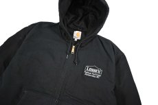 画像2: Used Carhartt Duck Thermal Lined Active Jacket Black made in USA (2)