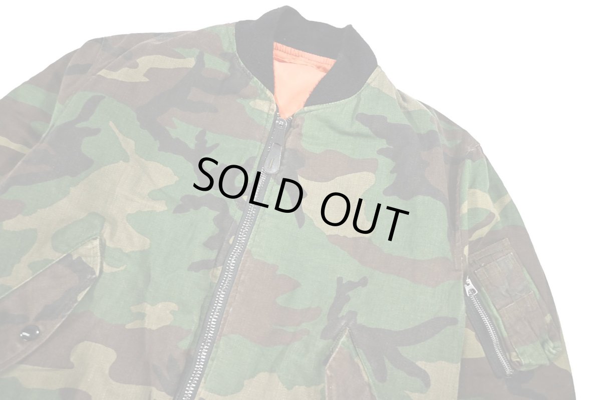 画像3: Used Alpha MA-1 Flight Jacket Camo made in USA (3)