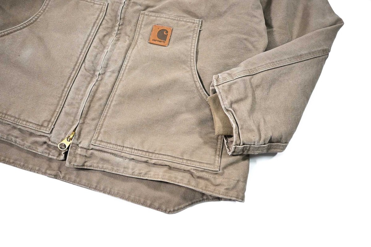 画像4: Used Carhartt Sherpa Lined Ridge Coat Mushroom (4)