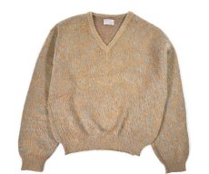 画像1: 60s-70s Used Jos. Nusbaum Inc. in Schenectady by Cisco V-Neck Mohair Knit Sweater (1)
