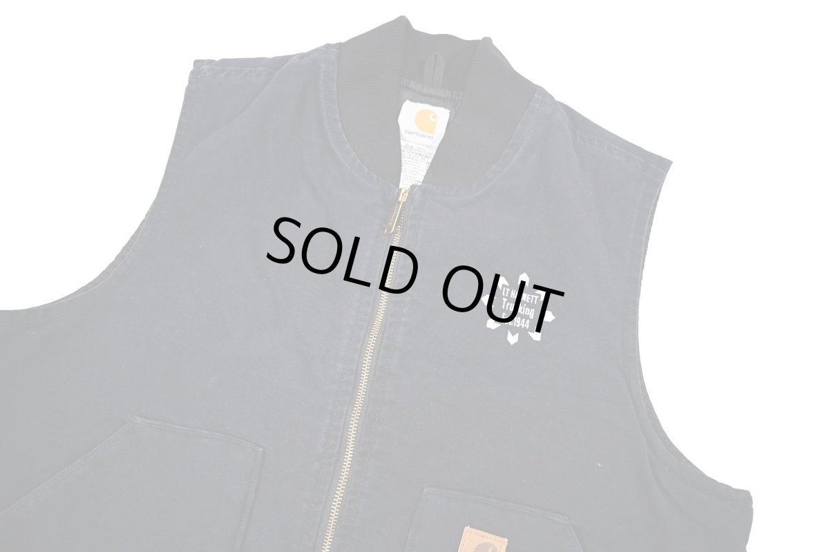 画像3: Used Carhartt Quilt Lined Duck Vest Midnight (3)