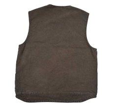 画像2: Used Carhartt Sherpa Lined Rugged Vest Walnut Brown (2)