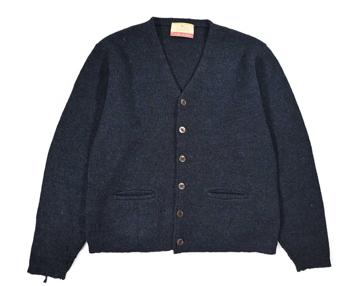 画像1: 60s-70s Used Jantzen Mohair Knit Cardigan (1)