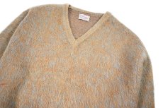 画像2: 60s-70s Used Jos. Nusbaum Inc. in Schenectady by Cisco V-Neck Mohair Knit Sweater (2)