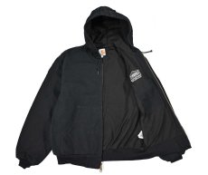 画像4: Used Carhartt Duck Thermal Lined Active Jacket Black made in USA (4)