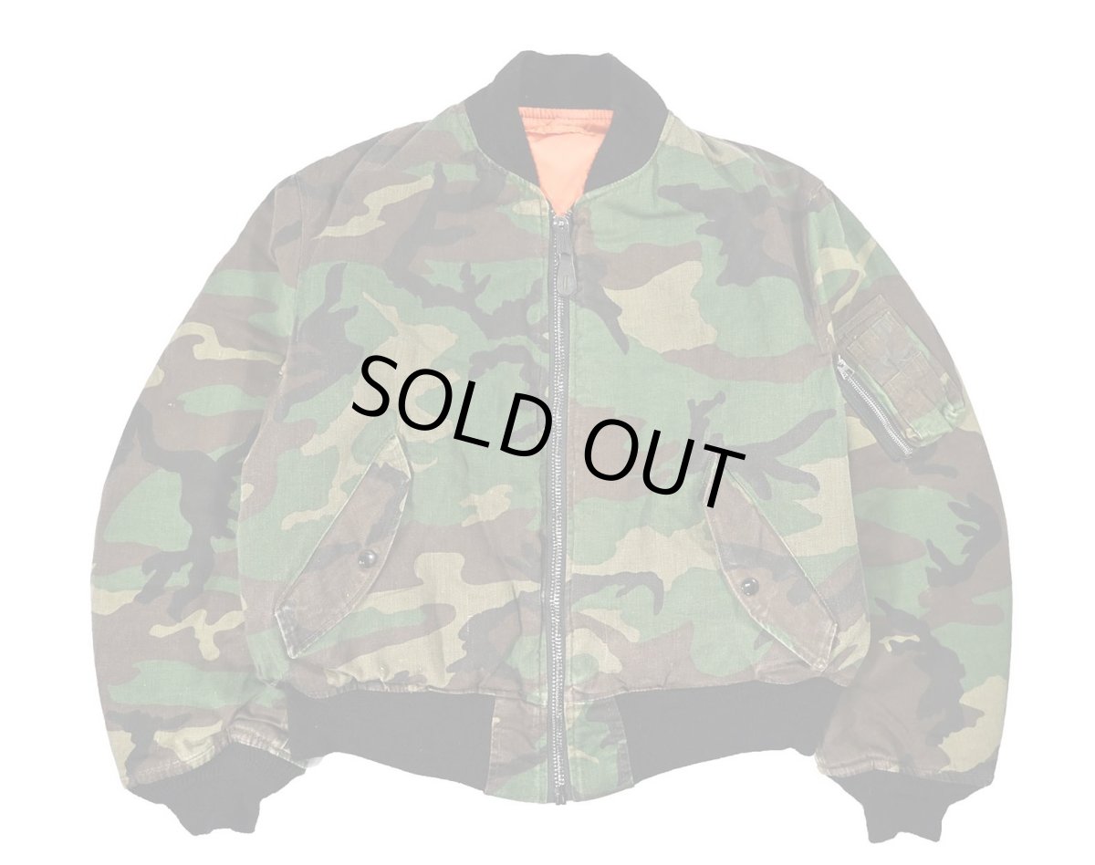 画像1: Used Alpha MA-1 Flight Jacket Camo made in USA (1)