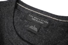 画像4: Used Bloomingdale's Cashmere Knit Sweater Charcoal (4)