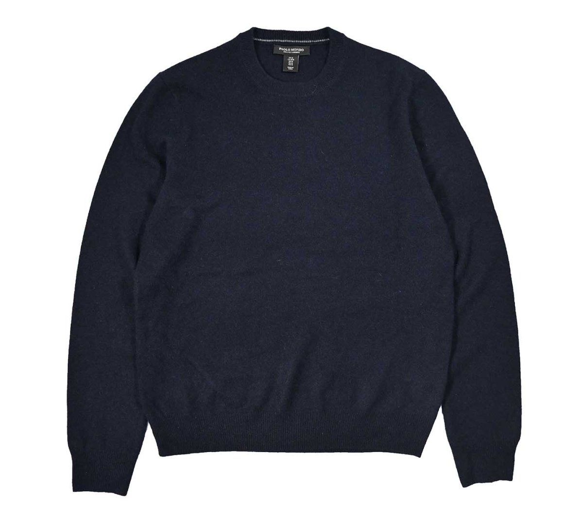 画像1: Used Paolo Mondo Cashmere Knit Sweater Navy (1)