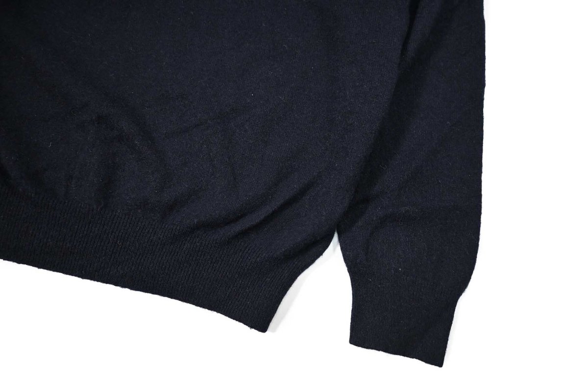 画像3: Used Jos.A.Bank V-Neck Cashmere Knit Sweater Navy (3)