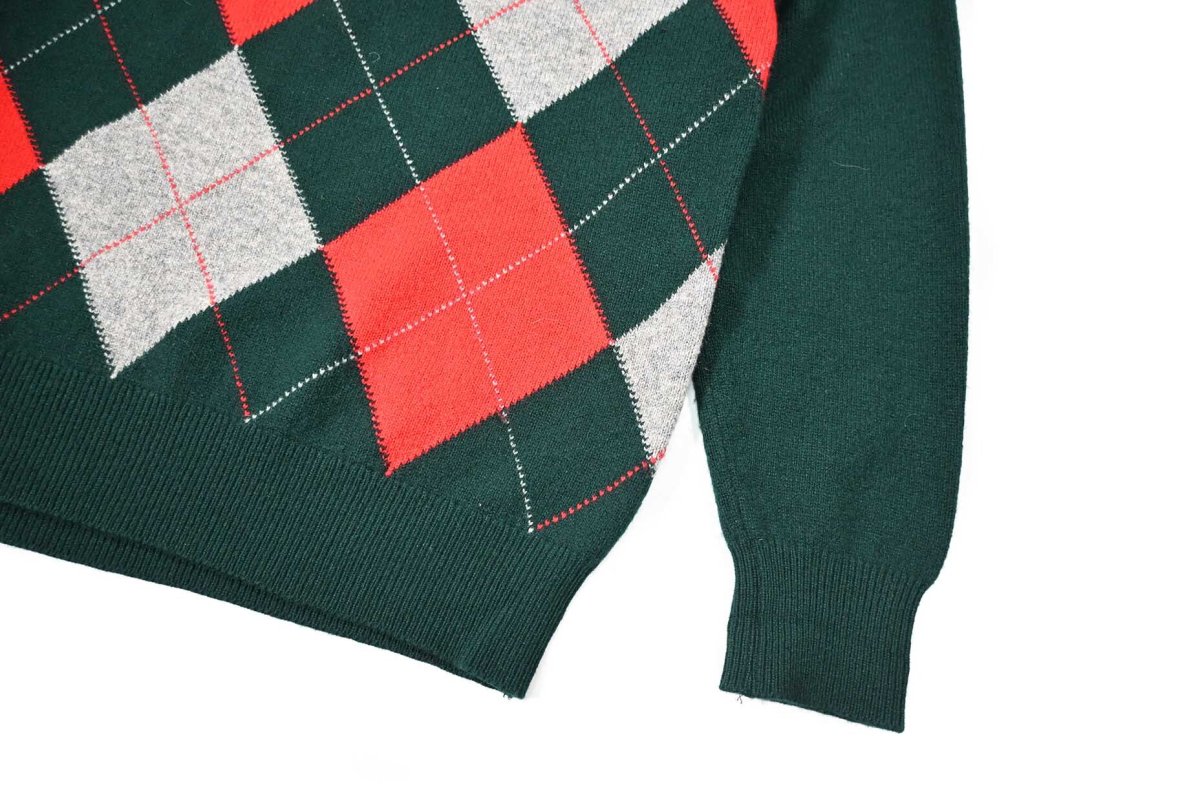 画像3: Used Glenhowe V-Neck Cashmere Knit Sweater (3)