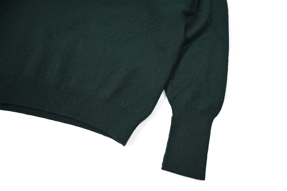 画像3: Used Pringle of Scotland V-Neck Cashmere Knit Sweater Green (3)