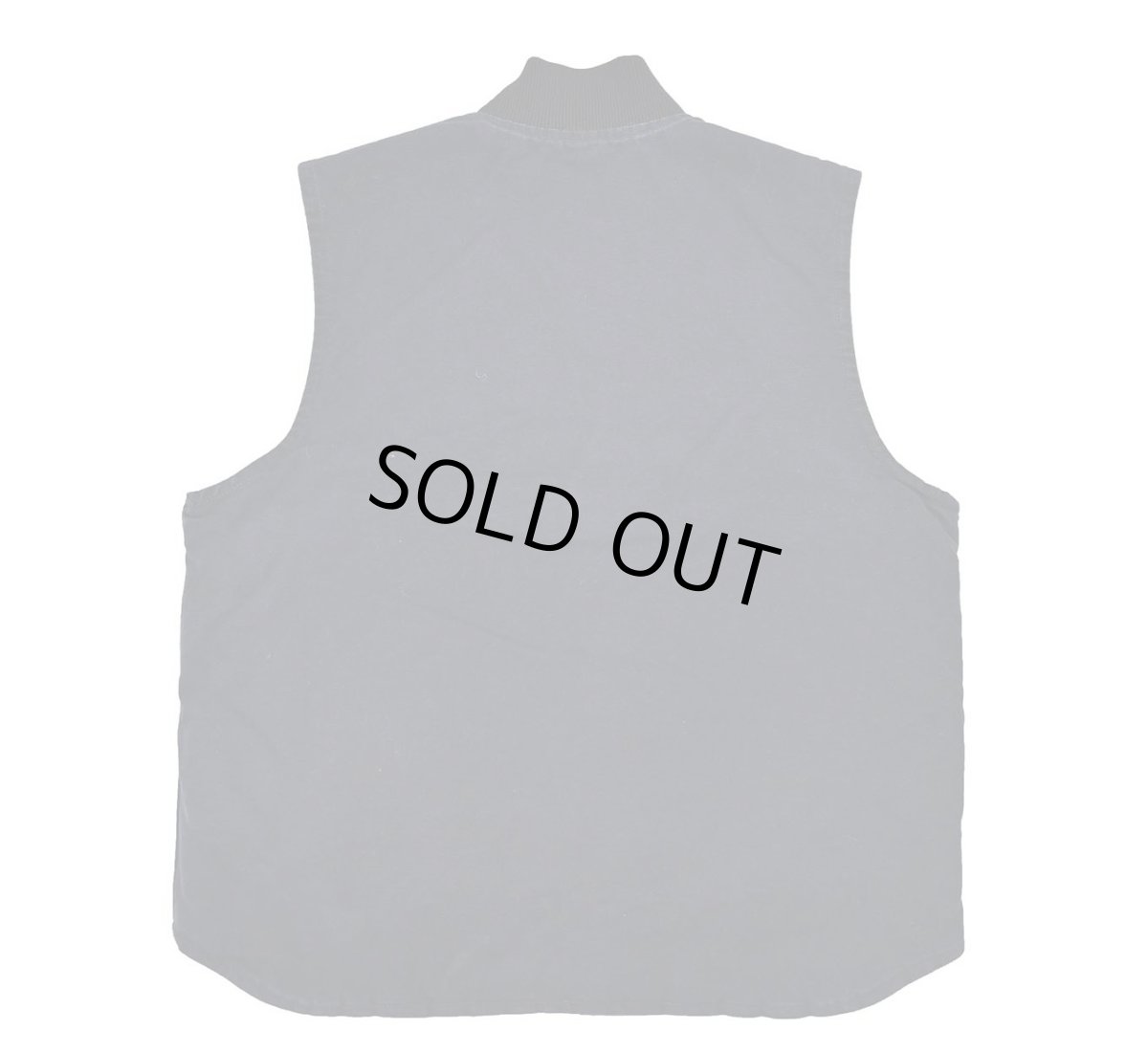 画像2: Used Carhartt Quilt Lined Duck Vest Midnight (2)