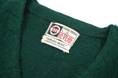 画像4: 60s-70s Used Young Breed by Revere V-Neck Mohair Knit Sweater (4)