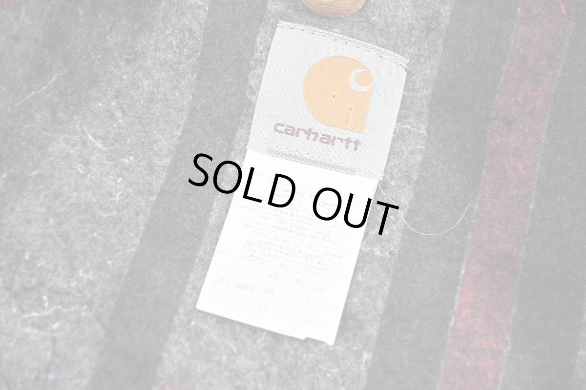 画像6: Deadstock Carhartt Blanket Lined Detroit Jacket Brown made in USA (6)