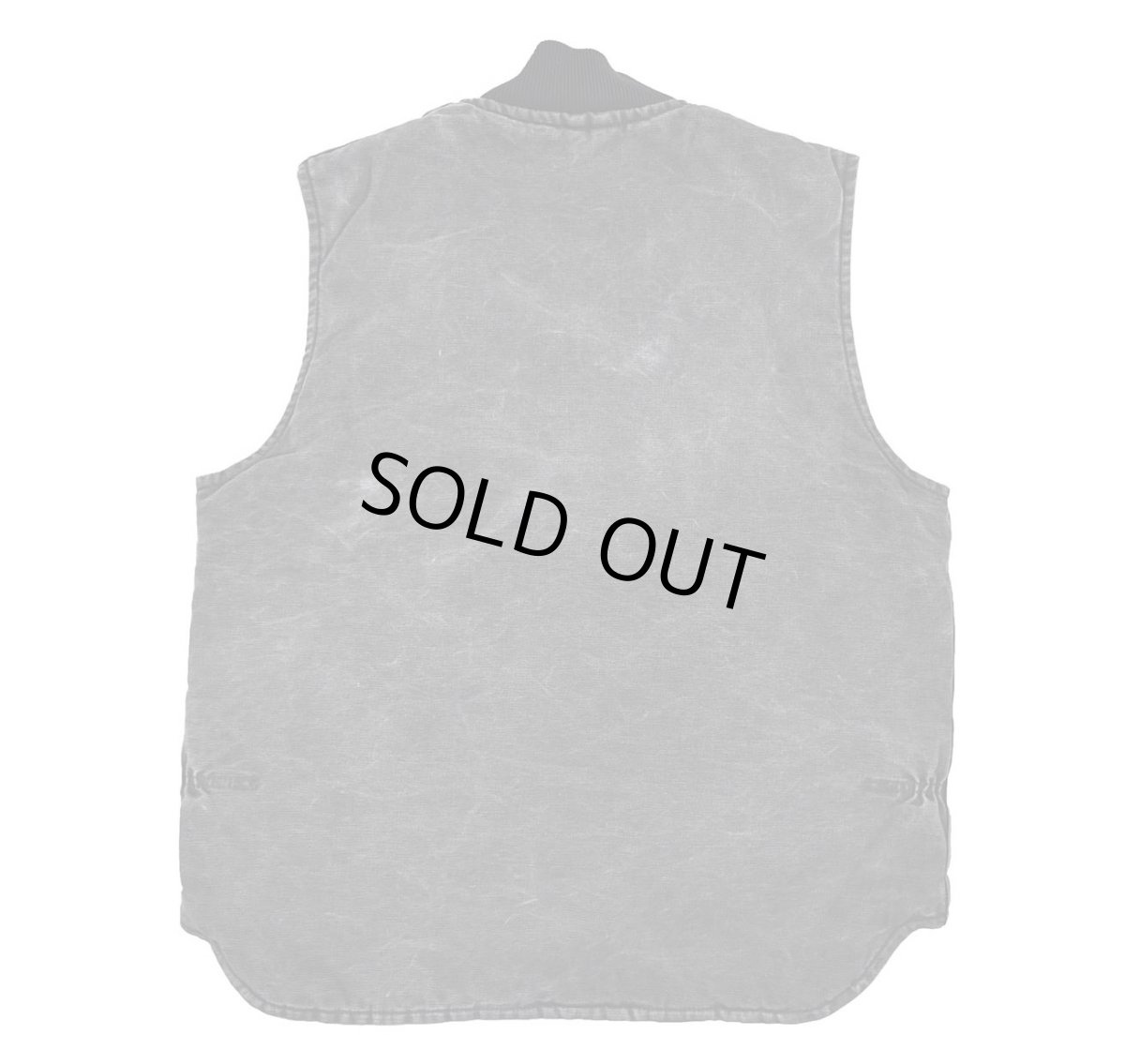 画像2: Used Carhartt Quilt Lined Duck Vest Black made in USA (2)