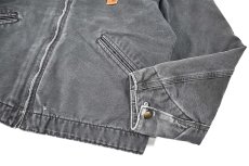 画像4: Used Carhartt Blanket Lined Detroit Jacket Petrol Blue (4)