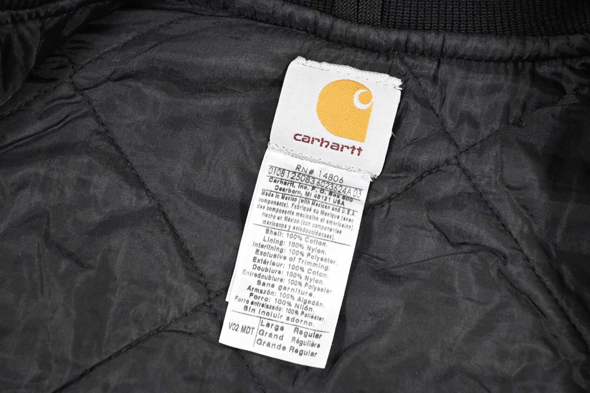 画像6: Used Carhartt Quilt Lined Duck Vest Midnight (6)