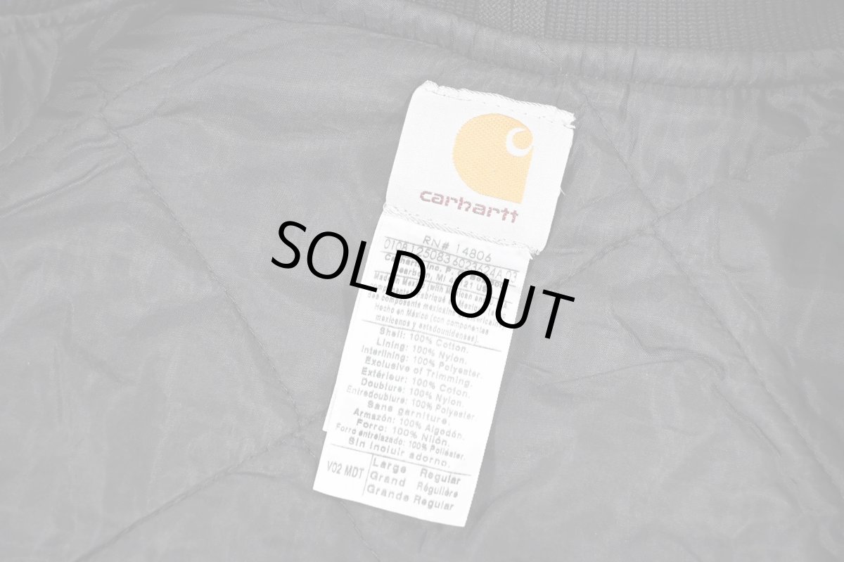 画像6: Used Carhartt Quilt Lined Duck Vest Midnight (6)