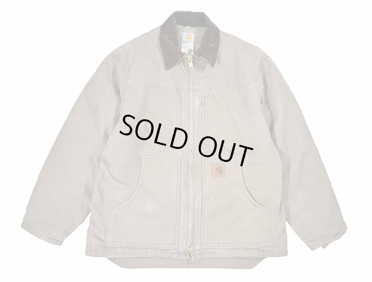 画像1: Used Carhartt Sherpa Lined Ridge Coat Mushroom (1)
