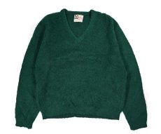 画像1: 60s-70s Used Young Breed by Revere V-Neck Mohair Knit Sweater (1)
