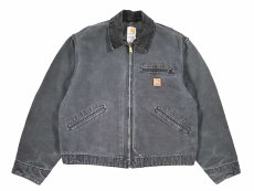 画像1: Used Carhartt Blanket Lined Detroit Jacket Petrol Blue (1)