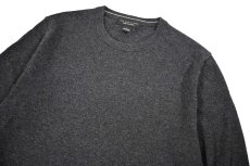 画像2: Used Bloomingdale's Cashmere Knit Sweater Charcoal (2)