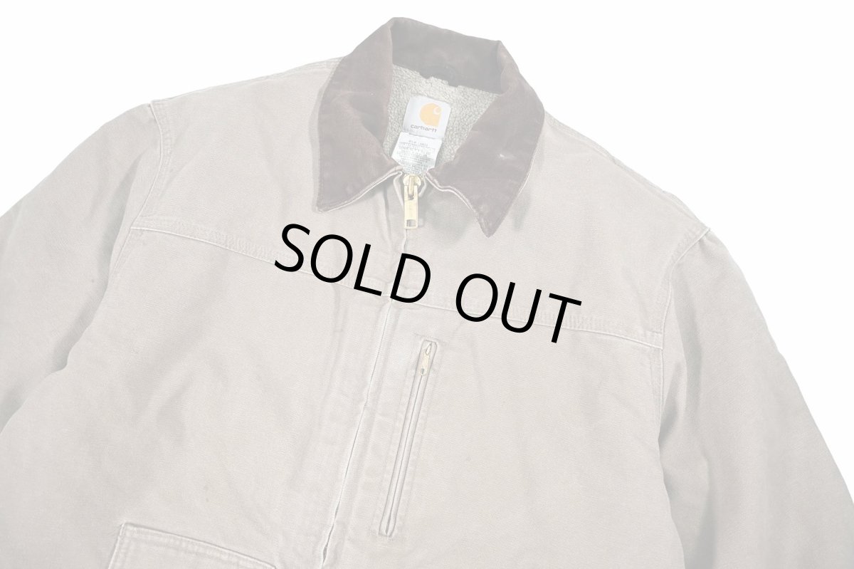 画像3: Used Carhartt Sherpa Lined Ridge Coat Mushroom (3)