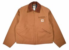 画像1: Deadstock Carhartt Blanket Lined Detroit Jacket Brown made in USA (1)